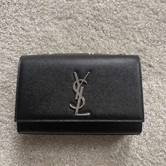 YSL SMALL KATE IN GRAIN DE POUDRE EMBOSSED LEATHER - Picture 1 of 7
